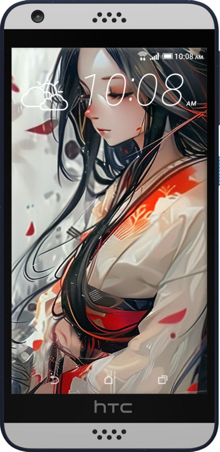 Силіконовий чехол Кіцуне для HTC Desire 530 - 6073u-613 изображение 