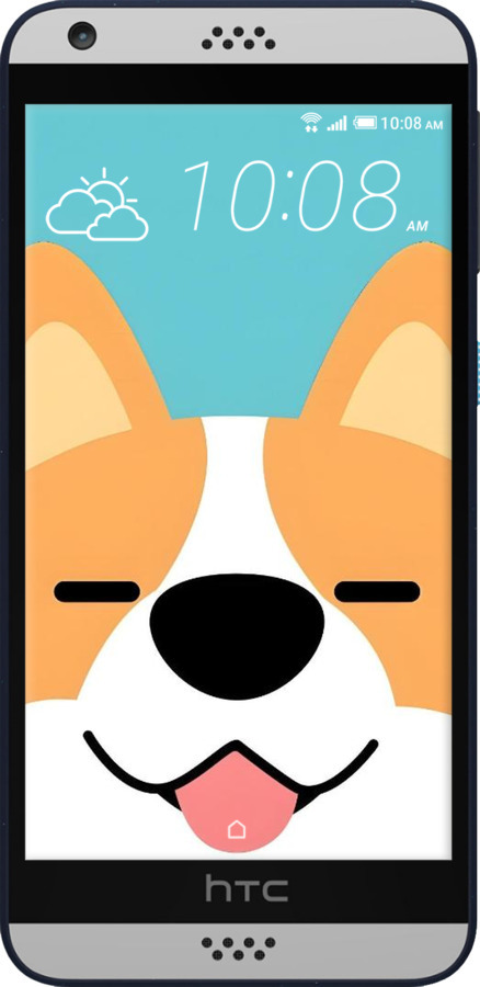 Силіконовий чехол Корги для HTC Desire 530 - 6280u-613 изображение 