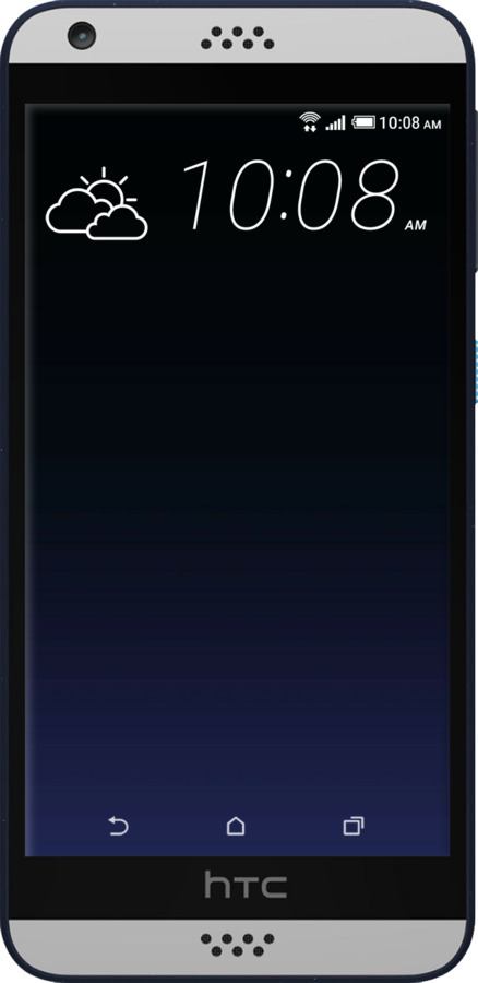 Силіконовий чехол Градієнт у темно-синьому стилі для HTC Desire 530 - 6542u-613 изображение 