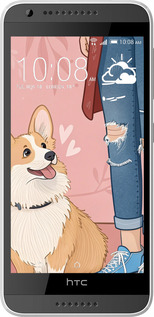 Силіконовий чехол Корги 3 для HTC Desire 620 - 6707u-186 изображение 