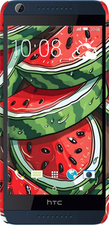 3D пластиковый матовый чехол Арбуз для HTC Desire 628 Dual Sim - 6315m-949 изображение 