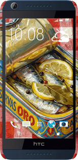 3D пластиковый матовый чехол Vintage Sardine Tin Phone для HTC Desire 628 Dual Sim - 6772m-949 изображение 