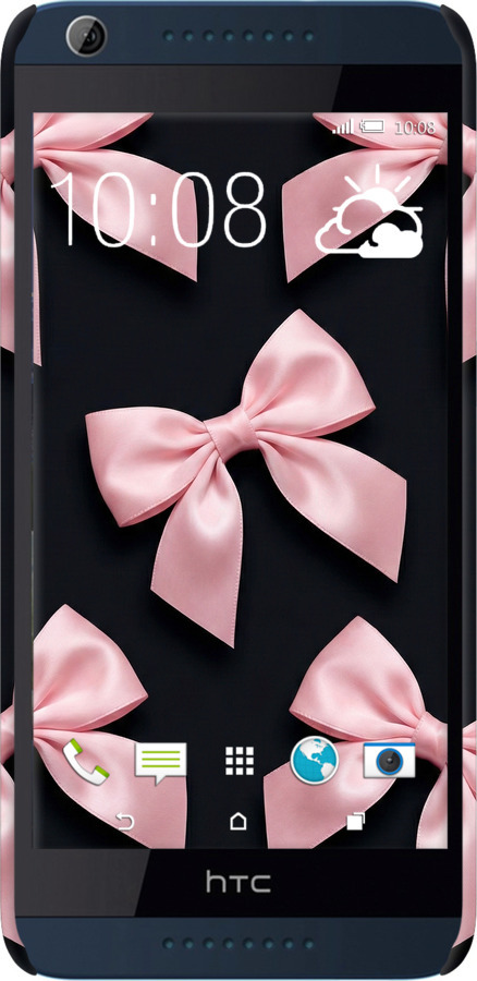 3D пластиковый матовый чехол Coquette Ribbons Dark Coquette для HTC Desire 628 Dual Sim - 6767m-949 изображение 