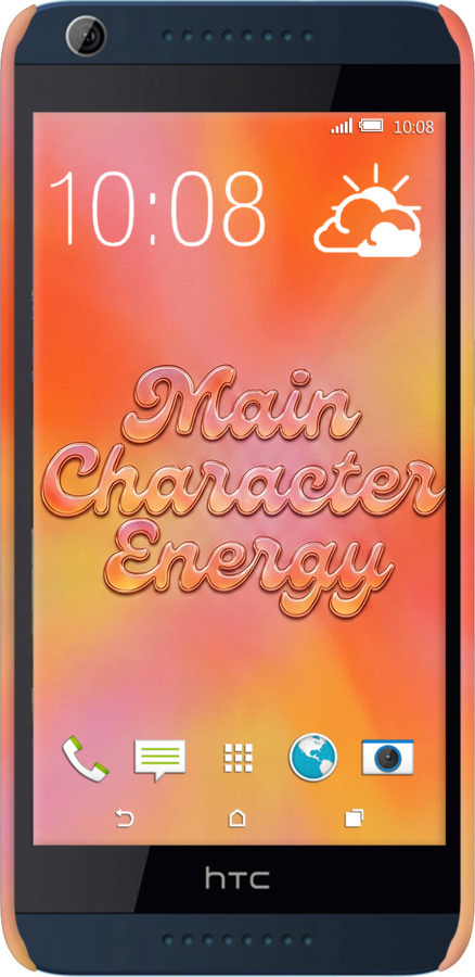 3D пластиковый матовый чехол Aura Gradient Main Character Energy Aesthetic Y2K для HTC Desire 626G - 6783m-144 изображение 