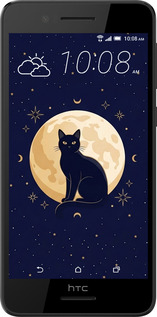 Силиконовый чехол Cute Cat Celestial/Witchy для HTC Desire 728G - 6787u-145 изображение 