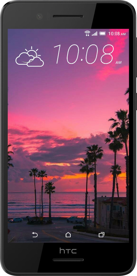 Силиконовый чехол Пальмы для HTC Desire 728G - 5873u-145 изображение 