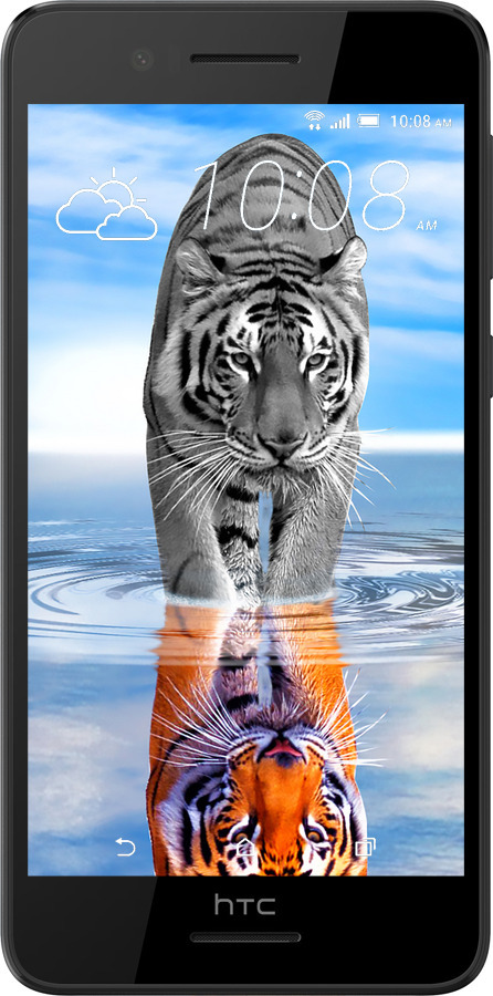 Силіконовий чехол Тигр для HTC Desire 728G - 6016u-145 изображение 