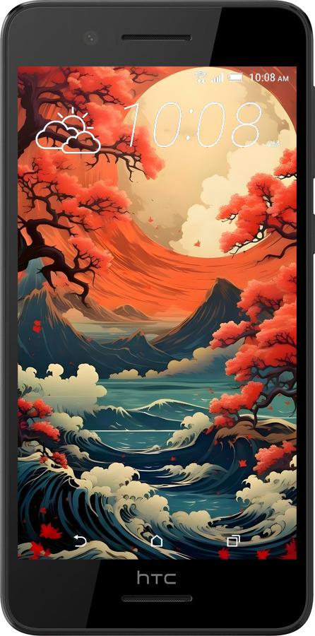 Силиконовый чехол Природа японии для HTC Desire 728G - 6327u-145 изображение 