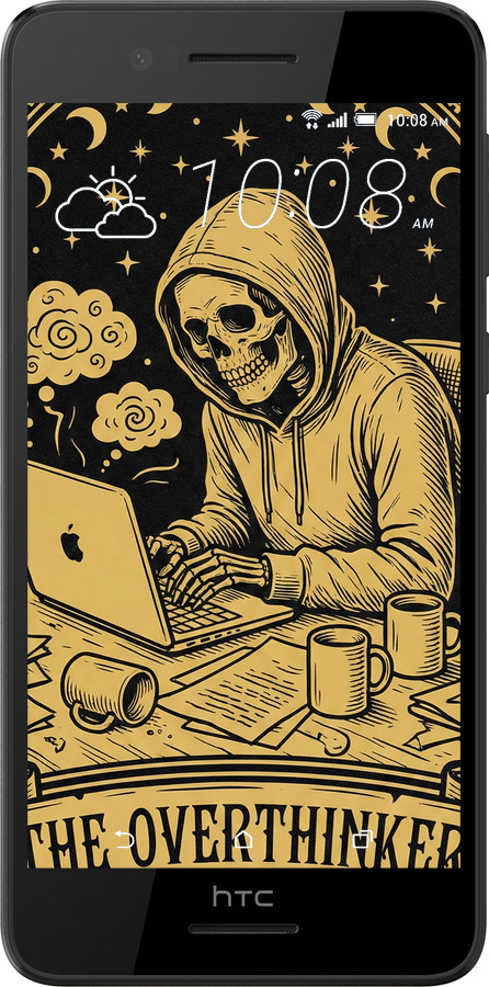 Силіконовий чехол The Overthinker для HTC Desire 728G - 6774u-145 изображение 