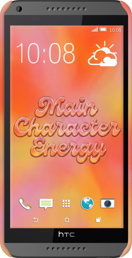 3D пластиковый матовый чехол Aura Gradient Main Character Energy Aesthetic Y2K для HTC Desire 816 - 6783m-169 изображение 