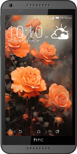 Силиконовый чехол Оранжевые розы для HTC Desire 816 - 5944u-169 изображение 