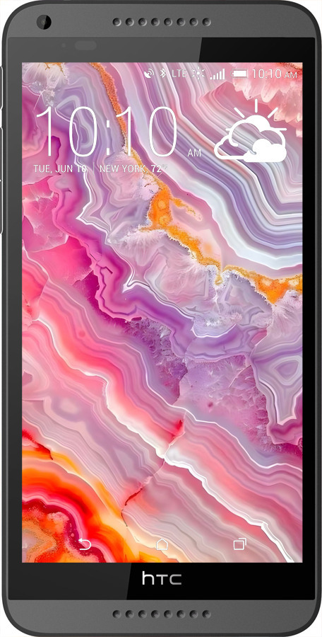 Силиконовый чехол Мрамор 2 для HTC Desire 816 - 6307u-169 изображение 