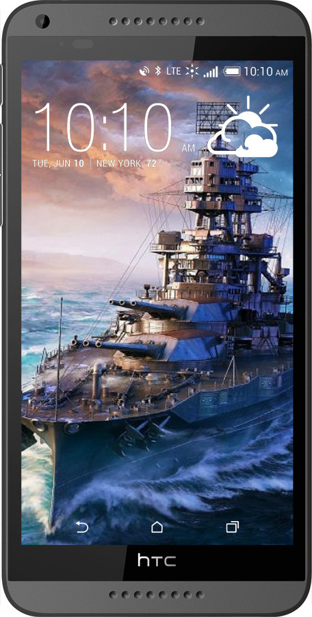 Силиконовый чехол Военный корабль, world of tanks, wargaming для HTC Desire 816 - 6461u-169 изображение 