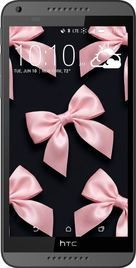 Силиконовый чехол Coquette Ribbons Dark Coquette для HTC Desire 816 - 6767u-169 изображение 
