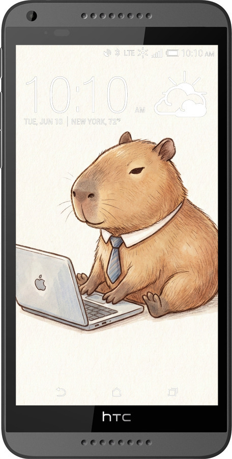 Силиконовый чехол Funny Capybara CEO Working для HTC Desire 816 - 6777u-169 изображение 