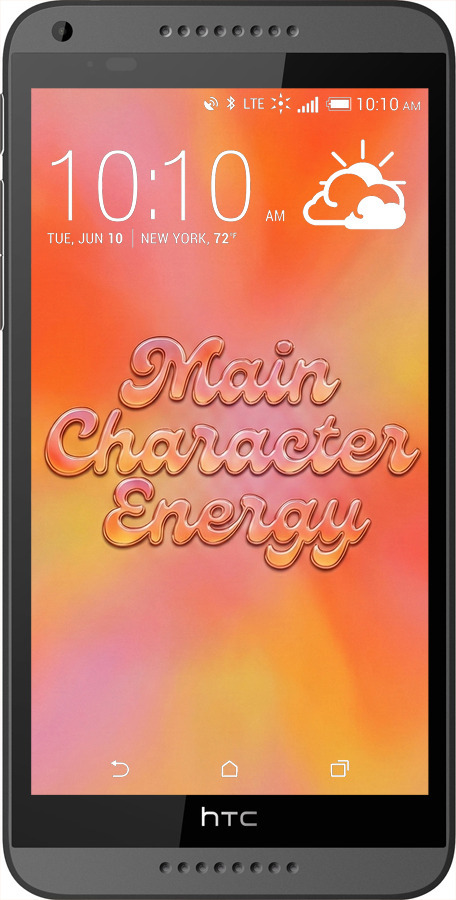 Силиконовый чехол Aura Gradient Main Character Energy Aesthetic Y2K для HTC Desire 816 - 6783u-169 изображение 