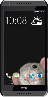 3D пластиковий глянцевий чехол The Peeking Rat для HTC Desire 820 - 6442c-133 изображение 