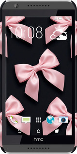 3D пластиковый глянцевый чехол Coquette Ribbons Dark Coquette для HTC Desire 820 - 6767c-133 изображение 