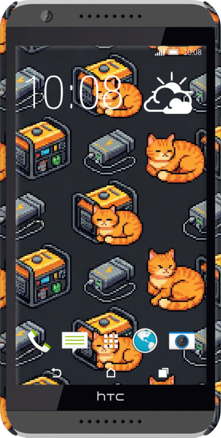 3D пластиковый глянцевый чехол Autonomous Zone для HTC Desire 820 - 6771c-133 изображение 