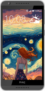 Силіконовий чехол Дівчина Арт для HTC Desire 820 - 6325u-133 изображение 