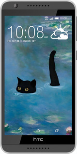 Силіконовий чехол Із зображенням кота та водяної лілії Monet для HTC Desire 820 - 6519u-133 изображение 