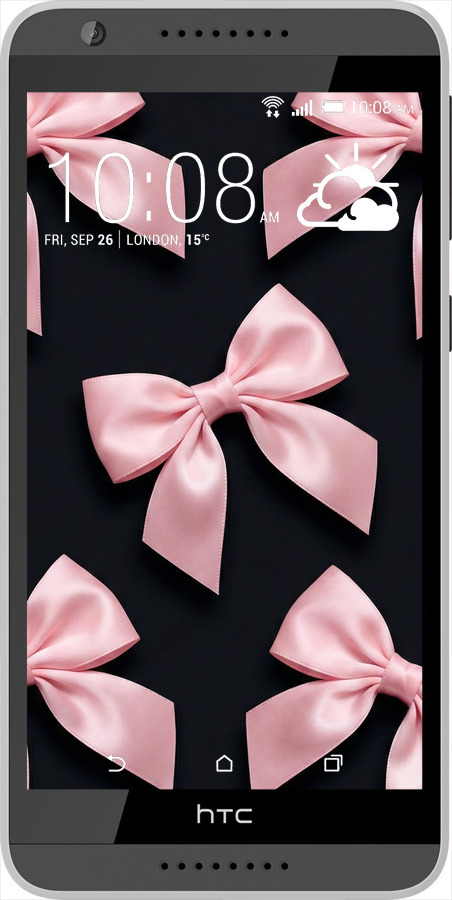 Силіконовий чехол Coquette Ribbons Dark Coquette для HTC Desire 820 - 6767u-133 изображение 