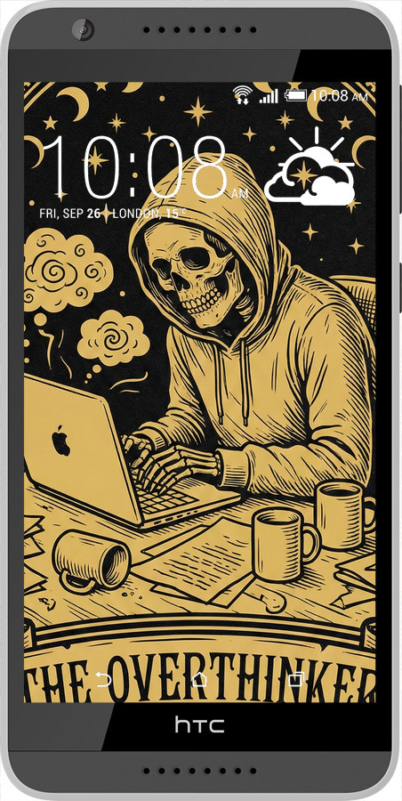 Силіконовий чехол The Overthinker для HTC Desire 820 - 6774u-133 изображение 