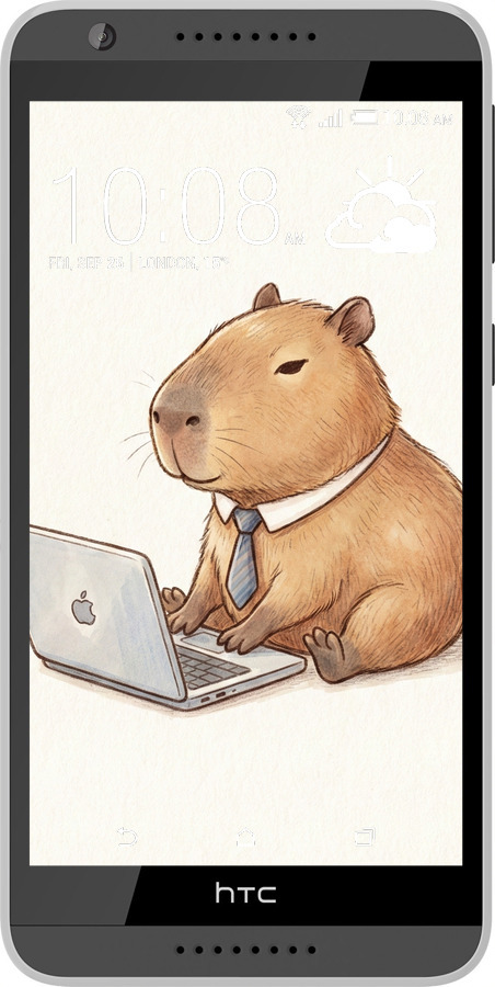 Силиконовый чехол Funny Capybara CEO Working для HTC Desire 820 - 6777u-133 изображение 