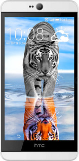 Силиконовый чехол Тигр для HTC Desire 826 dual sim - 6016u-312 изображение 