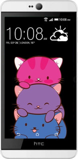 Силиконовый чехол Милые кошки для HTC Desire 826 dual sim - 6518u-312 изображение 