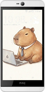 Силиконовый чехол Funny Capybara CEO Working для HTC Desire 826 dual sim - 6777u-312 изображение 