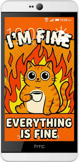 Силіконовий чехол Funny Cat для HTC Desire 826 dual sim - 6786u-312 изображение 