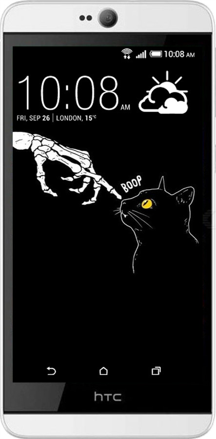 Силиконовый чехол Кошка для HTC Desire 826 dual sim - 6505u-312 изображение 