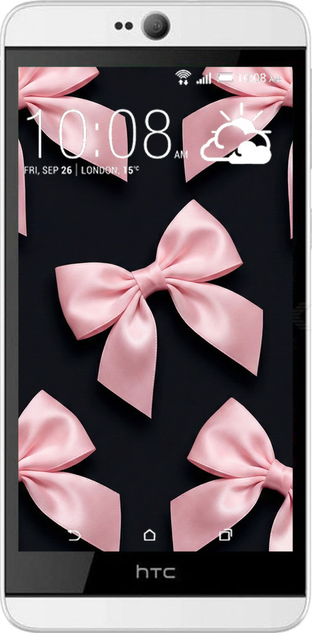 Силіконовий чехол Coquette Ribbons Dark Coquette для HTC Desire 826 dual sim - 6767u-312 изображение 