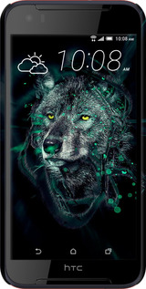 3D пластиковый матовый чехол Wolf для HTC Desire 830 - 6610m-785 изображение 