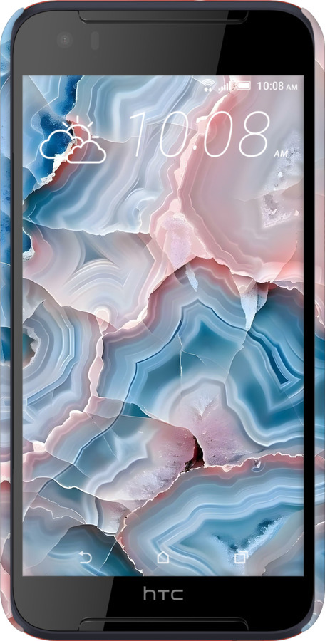 3D пластиковий матовий чехол Мрамор для HTC Desire 830 - 6306m-785 изображение 