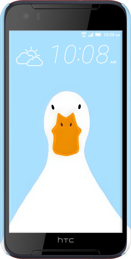 3D пластиковий матовий чехол Гусак для HTC Desire 830 - 6350m-785 изображение 