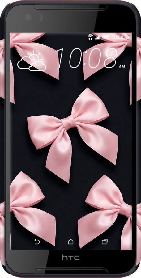 3D пластиковый матовый чехол Coquette Ribbons Dark Coquette для HTC Desire 830 - 6767m-785 изображение 