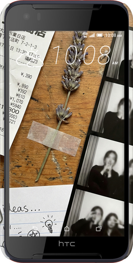 3D пластиковый матовый чехол Aesthetic Scrapbook Collage для HTC Desire 830 - 6773m-785 изображение 