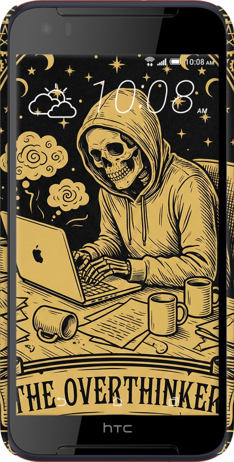 3D пластиковий матовий чехол The Overthinker для HTC Desire 830 - 6774m-785 изображение 