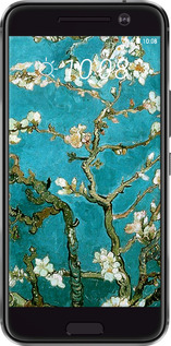 Силиконовый чехол Винсент Ван Гог. Сакура для HTC 10 - 841u-464 изображение 