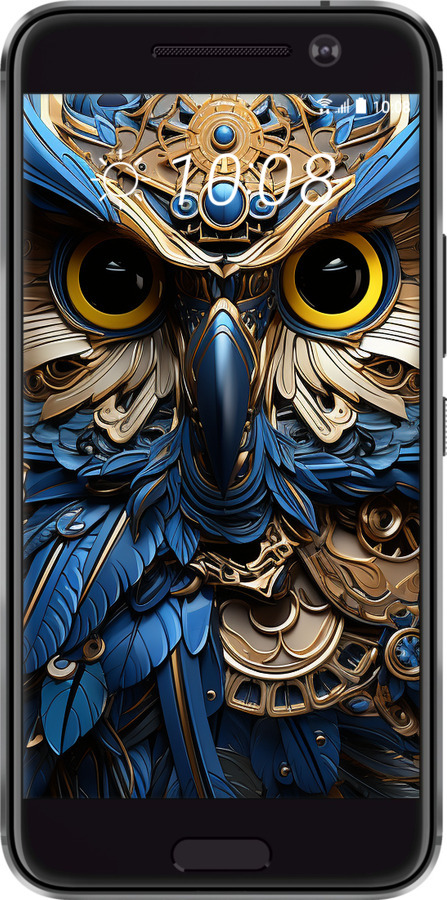 Силіконовий чехол Сова v2 для HTC 10 - 5649u-464 изображение 