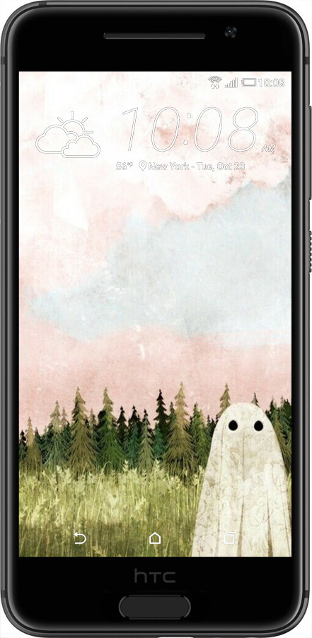 Силиконовый чехол Привидение для HTC One A9 - 6401u-156 изображение 