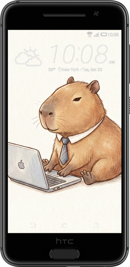 Силіконовий чехол Funny Capybara CEO Working для HTC One A9 - 6777u-156 изображение 