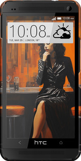 3D пластиковий глянцевий чехол Чохол для телефону для HTC One M7 - 5961c-36 изображение 