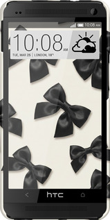 3D пластиковый глянцевый чехол Dark Coquette для HTC One M7 - 6765c-36 изображение 