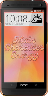 3D пластиковый глянцевый чехол Aura Gradient Main Character Energy Aesthetic Y2K для HTC One M7 - 6783c-36 изображение 
