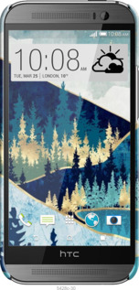 3D пластиковый матовый чехол № 5428 для HTC One M8 dual sim - 5428m-55 изображение 