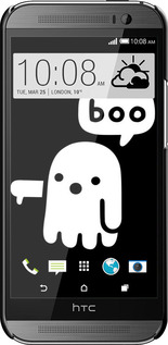 3D пластиковый глянцевый чехол Призрак Неодобрения для HTC One M8 dual sim - 6431c-55 изображение 