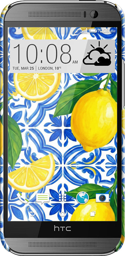 3D пластиковий матовий чехол Grocery Girl Italian Summer для HTC One M8 - 6766m-30 изображение 